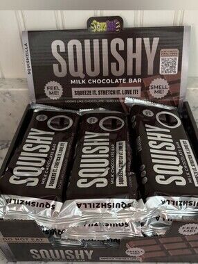 Fun Doh Slow Rise Scented Squishy Chocolate Bar. NEW
